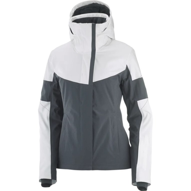 White / Black Salomon Speed Women's Insulated Jackets | IE BK4561